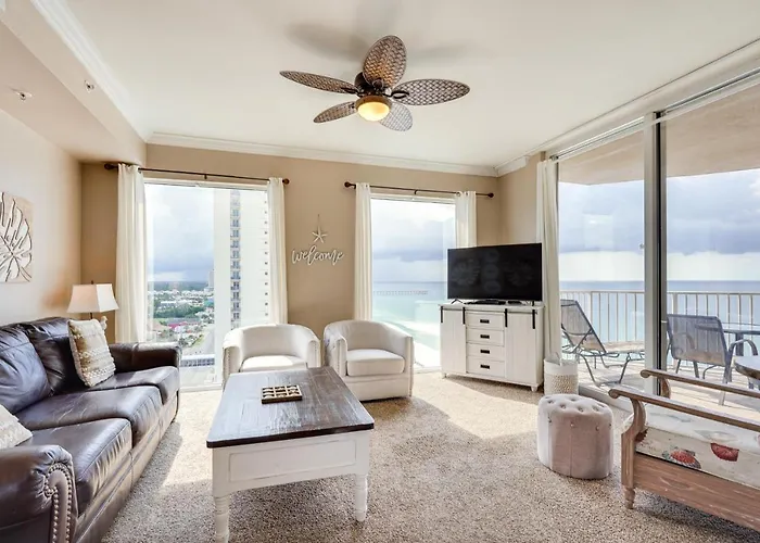 Panama City Beach Condo Balcony With Ocean Views!